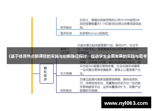 《基于体育热点新课标的实施与创新路径探讨：促进学生全面发展的实践与思考》